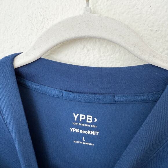 [Abercrombie & Fitch] YPB Blue neoKnit Cropped Crew Neck Sweatshirt Size Large L - Picture 12 of 12